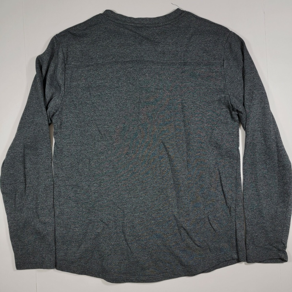 Volcom Thin Long Sleeve Henley Sweater - Grey - Tribal Chest Pocket - Medium - Picture 9 of 11